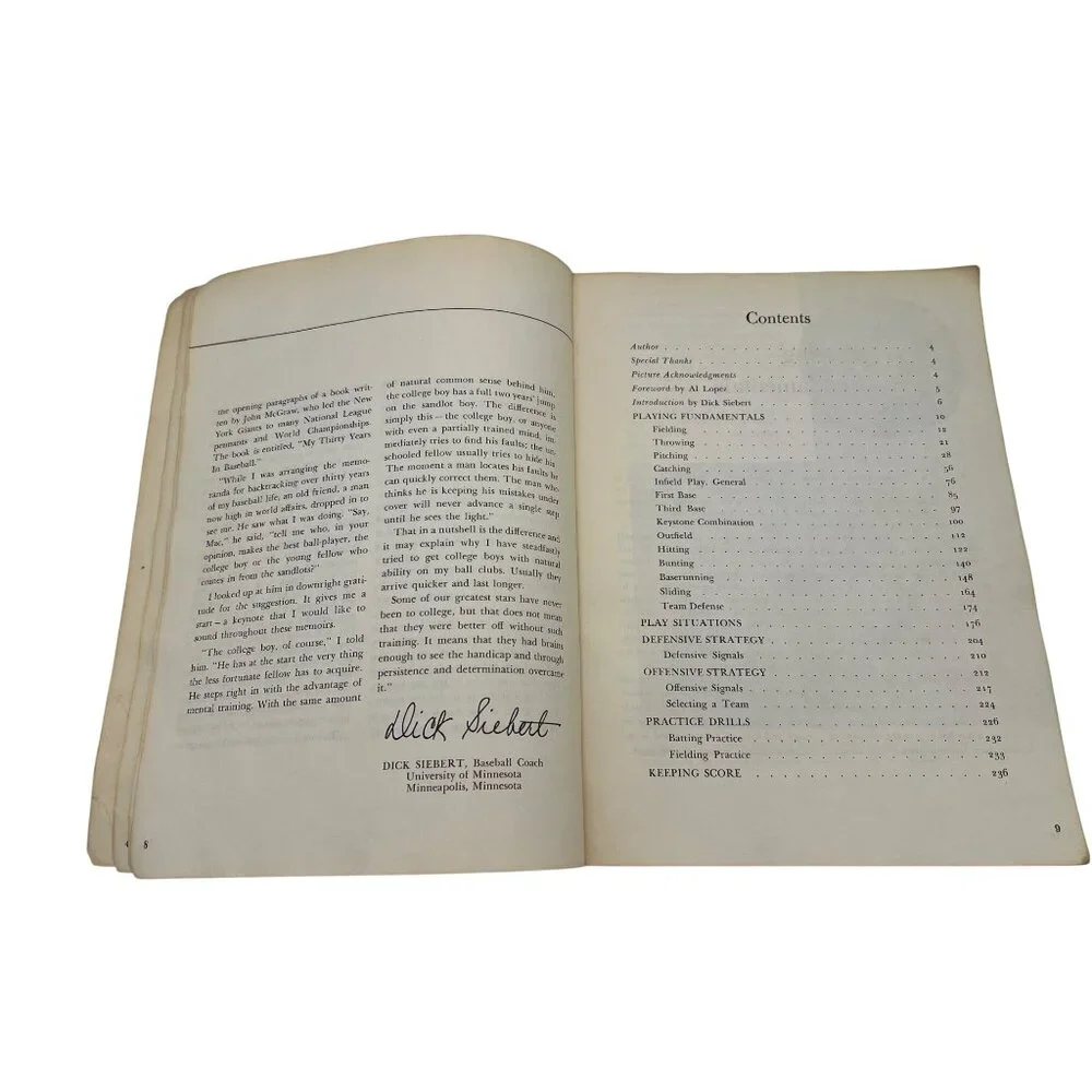 1961 Learning How Baseball Dick Siebert Vintage Instructional Book 500+ Photos - Picture 5 of 9